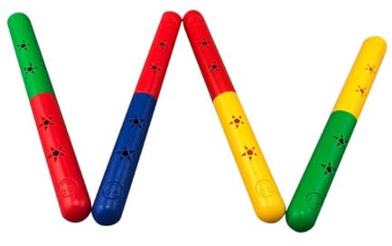 WOONEKY 2pezzi Bastone da Ginnastica Leggero per Staffetta Gara Corsa Sport Giochi Attrezzatura Competizione