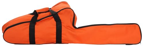 sourcing map Heavy Duty Chainsaw Carrying Case 35 x 5.5 x 10.3 Water Resistant Storage Bag Oxford Cloth with Handle & Sticky Strip for 12/14/16/18 Chainsaws