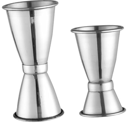 Cabilock 2piezas Medidores De Vino Inoxidable Vaso Medidor De Barra Para Bares y