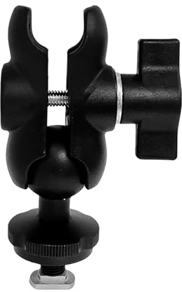Bola de pista con accesorio de perno en T con bola de tamaño B de 1 pulgada compatible con soporte RAM tamaño B brazo de doble enchufe (brazo de doble zócalo: largo 2.4 pulgadas)