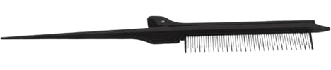 FOMIYES Pettine per Schiariture Chioma in Plastico Nero Punta a Coda per Salone, per Colorazione Precisa e Divisione Accurata Durante lo Styling Professionale