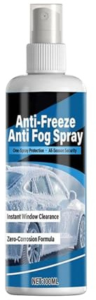 Spray Anti-buée Voiture - Antigel Et Dégivrant Pour Vitres | Agent Anti-buée Pour Pare-brise Et Rétroviseurs Protection Longue Durée Contre Le Brouillard Et Le Verglas, 100 Ml Avec Serviette