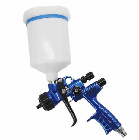 Pistola a spruzzo Blue Edition for verniciatura Ugello da 1,3 mm con serbatoio for auto Nuovo design a ad aria compressa verniciata