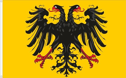 ESTANDARTE DEL SACRO IMPERIO GERMANO ROMANO. S.XV. ESTANDARTE MEDIEVAL. CALIDAD RASO PREMIUM 120D. TAMAÑO GRANDE L150X90 CM
