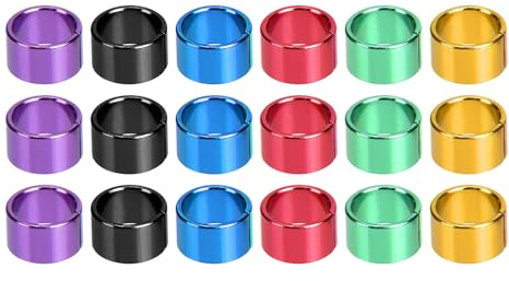 JUMPLAWN 18 Stück Taubenfußringe aus Aluminium Leicht zu Handhaben Reduzieren Verlustwahrscheinlichkeit für Papageien und Sittiche Zufällige Farbe