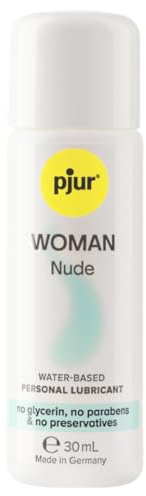 pjur WOMAN Nude - Gel lubrificante naturale a base d’acqua - senza conservanti né parabeni - apposito per donna (30ml)