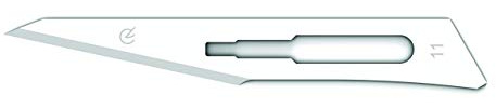 GIMA - Sterile Einwegklinge, aus Kohlenstoffstahl, Nr. 11, 100er-Pack, 27001