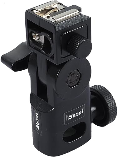 Soporte de flash de montaje de zapata caliente/soporte de paraguas de foto para Canon Nikon Pentax Olympus Metz Speedlite Flash y disparador