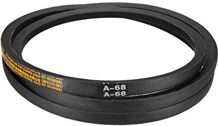 sourcing map Correa de transmisión de goma industrial 68 pulgadas A-68 Correa trapezoidal