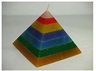 LCL velas PIRAMIDE Arcoiris Vela