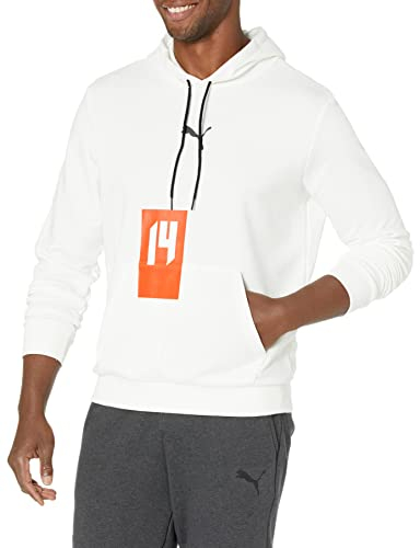 PUMA Herren Fußball Hoodie 70er Jahre Kapuzenpullover, Weiß, X-Large