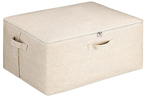 Navaris 1x Contenitore Sottoletto per Indumenti Trapunte - Scatola Conservazione Coperte e Vestiti - Borsa Jumbo - Box Organizzatore 60x45x25 cm