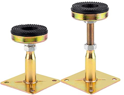 YEUQWJ 2-Pack Anti-Slip Shock Absorption,Adjustable Support Jack for The Floor,Post Floor Joist Jacks,RV Step Stabilizer,Mini Screw Jack- Post 5.15 to 7