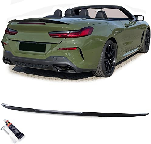 Sport Heckspoiler Lippe Schwarz Glanz passend für BMW 8er G14 F91 Cabrio ab 18