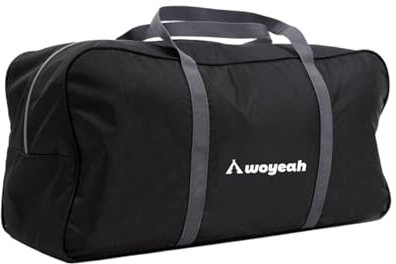 Colcolo 55L Tent Storage Bag, Water-Resistant Oxford Duffel, XL, Black