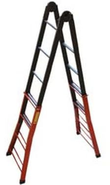 1PEZZO SCALA TELESCOPICA PHENOMENA IN ACCIAIO ACAL 100-4+5 gr.- altezza max cm.444h.- Kg.13