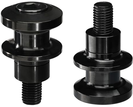 FENRIR Motorrad Schwingenadapter Ständeraufnahmen Prismabuchsen Motorradschwingenspulen Spulen für Paddock-Ständer montageständer Adapter M10XP1.25 Vulcan S ZX10R(04-10) ZX6R(98-12) Ninja650(06-16)