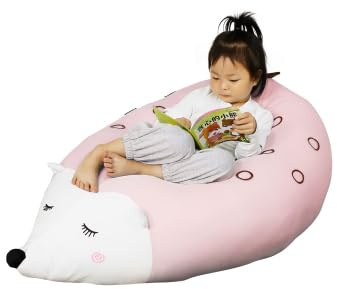 NCONCO Bolsa de almacenamiento para animales rellenos, puf para silla, bolsa de almacenamiento, puf de almacenamiento de animales, silla para niños pequeños, organizador de juguetes para niños, silla