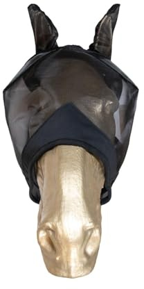 Kentucky Horsewear - Fliegenmaske - Klassisch mit Ohren - Schwarz - Fliegenmaske Full