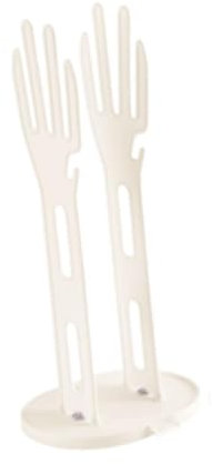 FLCPJGV Organisateur de Serviette à Vaisselle pour Gants de Cuisine et Mitaines, Grille Verticale pour Séchage, Blanc