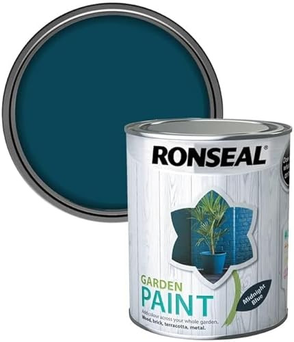 DUAYRA Garden Paint 750ml | Quick Drying Long Lasting Matt Finish | Multi-Surface Exterior Paints | For Wood, Brickwork, Bench, Stone & Metal | Outdoor Garden Fence Sheds Protection | (Midnight Blue)