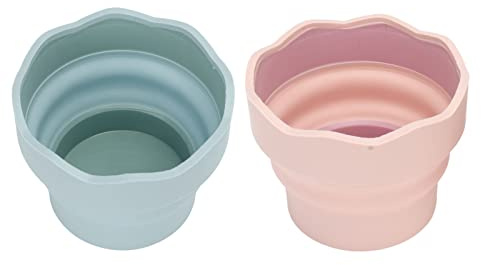 Foldable Water Pot Small And Portable Easy To Carry Collapsible Silicone Brush Washing Bucket For Cleaning Brushes Painting Sketching With Comfortable Non Slip Material