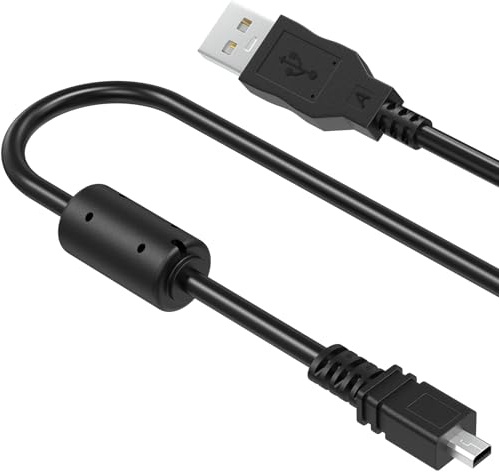 Replacement Camera UC-E6 USB Cable Photo Transfer Cord Compatible with Nikon Digital Camera SLR DSLR D3200 D3300 D750 D5300 D7200 Coolpix L340 L32 A10 S3700 S6500 S6600 S6300 S9200 S9500 (1m)