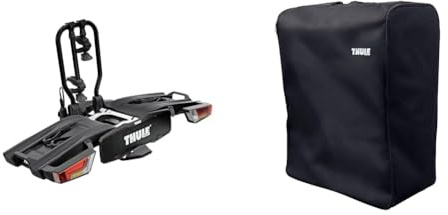 Thule EasyFold XT Fahrradträger für Anhängerkupplung 2 Fahrräder schwarz inklusive Aufbewahrungstasche