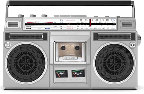 YIYIRAN Lecteur CD rétro Classique des années 80 Boombox, Radio AM/FM avec Enregistrement USB et enregistreur de Cassettes pour Les réunions de Famille et Les Voyages