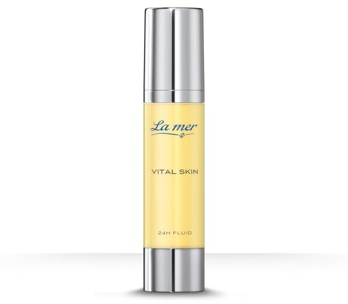 La mer Vital Skin 24h Fluid, gegen Pigment- & Altersflecken, ohne Parfum | Q10 schützt vor oxidativem Stress; Braunalgen-Extrakt stimuliert Kollagensynthese und Hautelastizität; Für Mischhaut