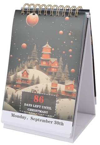 Fdit 100-Tage-Weihnachts-Advents-Abreißkalender 2024, Aufregender Weihnachts-Countdown-Kalender für die Heimbüro-Dekoration, Tolles Freunde und Familie