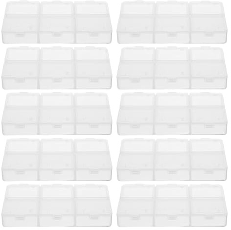 Zerodeko Boîte de Rangement Plastique avec Séparateurs Ajustables 10 Pièces 6 Compartiments Design Unique pour Organisation Facile sur Bureau pour Perles et Fournitures Diy
