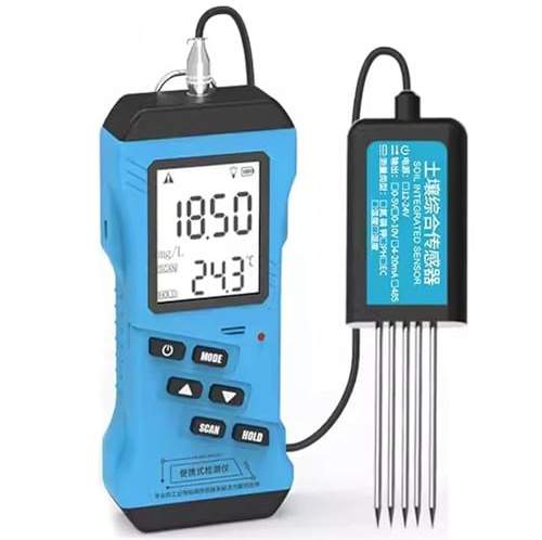 Tester per il terreno, 7 In 1 Tester Rapido Del Suolo Misuratore Di Azoto Fosforo Potassio NPK PH Umidità Umidità Nutrienti Conducibilità Tester Misuratore EC
