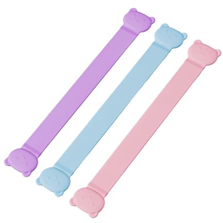kowaku 3 Bandas de Resistencia para Fitness con Cuerda de Tensión, Equipo de Ejercicio Compacto, Banda Elástica para Hombros para Gimnasio, Pilates Y Entrena, Oso