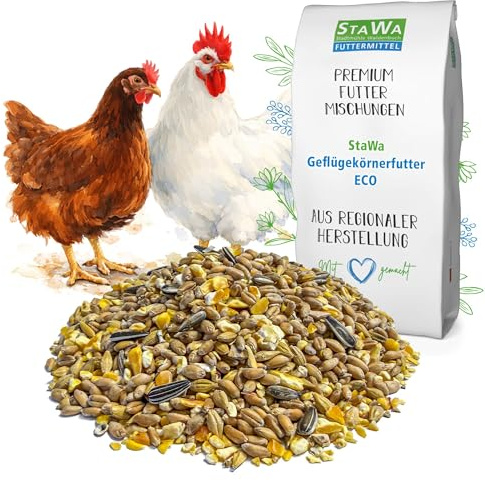 StaWa Geflügelkörnerfutter Eco, die preisbewusste Körnermischung für den Alltag, Hühnerfutter, Entenfutter, 5 kg