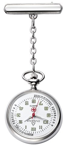 Dugena Schwesternuhr Quarz 4149882 – Analoguhr, gut ablesbares Zifferblatt, Robustes Gehäuse, weiß