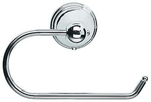 Croydex Westminster Toilet Roll Holder, Chrome | Wall Mounted | Traditional Design | Durable Zinc Alloy Construction | Bathroom Storage Solution