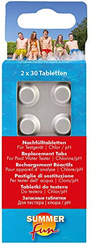 Summer Fun 502010893 Nachfülltabletten für Wassertestgerät Chlormethode