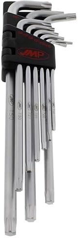 JMP Winkelschraubendreher-Satz Innen-TORX 9-teilig Torx T10-T50 schwarz 40439811