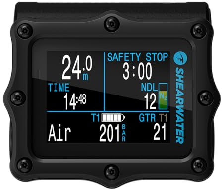 Shearwater Perdix 2 Ti Dive Computer schwarz titan Y