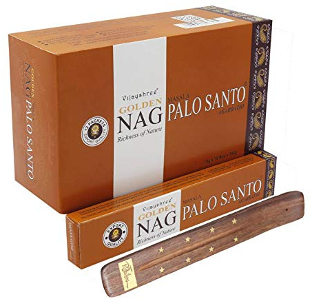 Vijayshree Easy 4 Save Golden Nag Palo Santo Masala Agarbathi Premium R?ucherst?bchen, 180 g, 12 St?ck