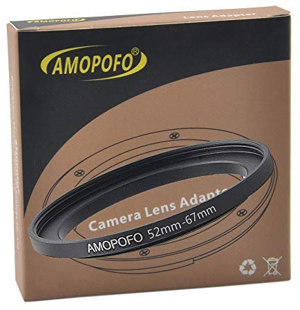 52mm-67mm Step up Filteradapter Ring - Metall Filter Adapterring von Kamera Objektiv mit 52mm Filtergewinde auf 67mm Filter-Ring Zubehör