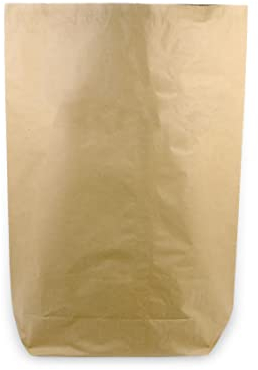 Hypafol Bio Papier Müllbeutel 50 Stück | abbaubare braune Biomüllbeutel für kompostierbare & biologische Abfälle und mehr | ohne Plastik | 2-lagig, Tüten mit 50 L Fassungsvermögen | 450x600+200 mm