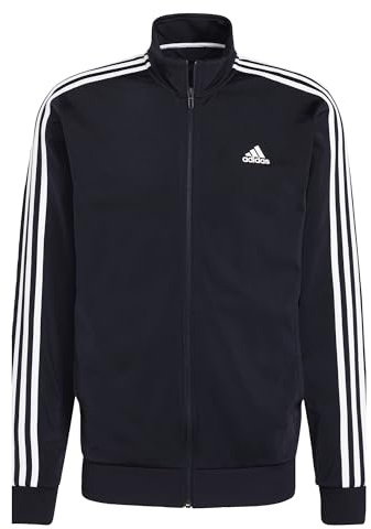 adidas Mens Warm-up Tricot Regular 3-Stripes Track Jacket Ink/White X-Large/Tall