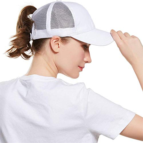 Kfnire Basecap Damen Kappe Sommer aus Mesh Pferdeschwanz Cap Baseballmütze Schnell Trocknend | Atmungsaktiv | Leichte Sonnenschutz Kappe Verstellbare Baseball Cap Damen Freizeit Kappe
