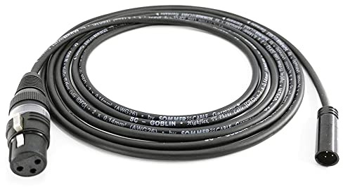 Vald kabel 7,5 m mini XLR hane mikrofonkabel till XLR kvinna för t.ex. Blackmagic 6K 4K BMPCC ljudadapter – SC-AK-mXLR-XLR-0750-24,6 fot