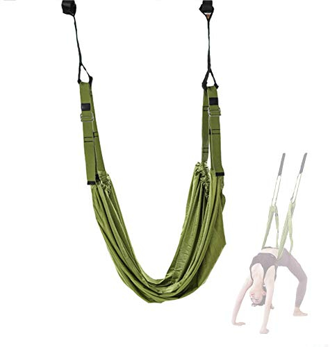 M-TOP Aerial Yoga Hängematten Verbesserung Der Rücken- und Taillenflexibilität, Taille Rücken Bein Stretch Strap für Fitness, Tanz, Ballett, Gymnastik