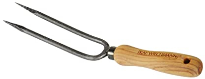 Kai Wiechmann Teak Rosengabel Gartengabel Blumengabel geschmiedet Teakholz Griff premium