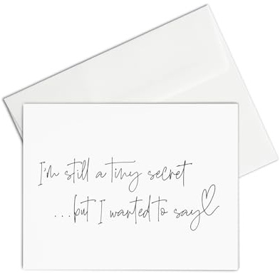 Pregnancy Reveal for Grandparents to be, Baby Announcements Gifts for Family, We're Having a Baby Cards, Still a Tiny Secret