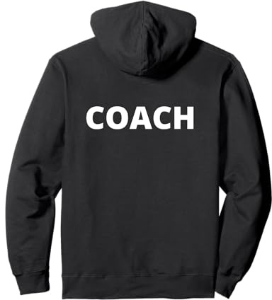 Coach Trainer Rückseite Hinten Rücken Pullover Hoodie